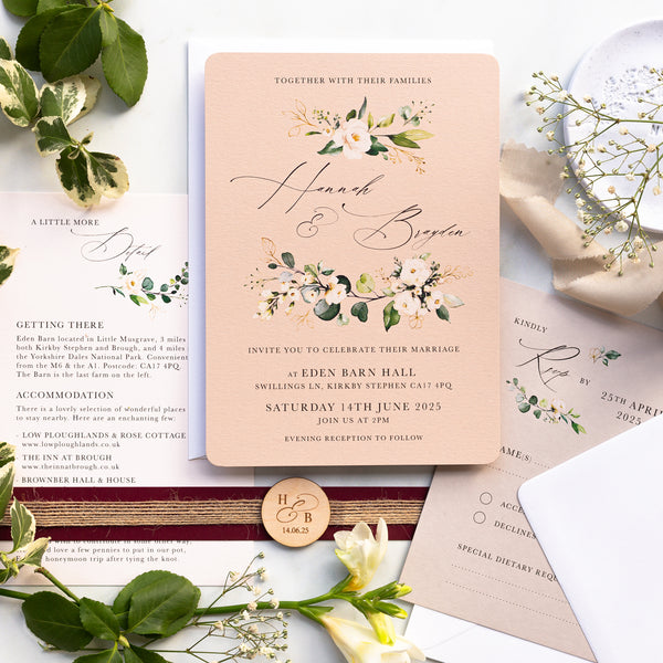 White Floral Evergreen