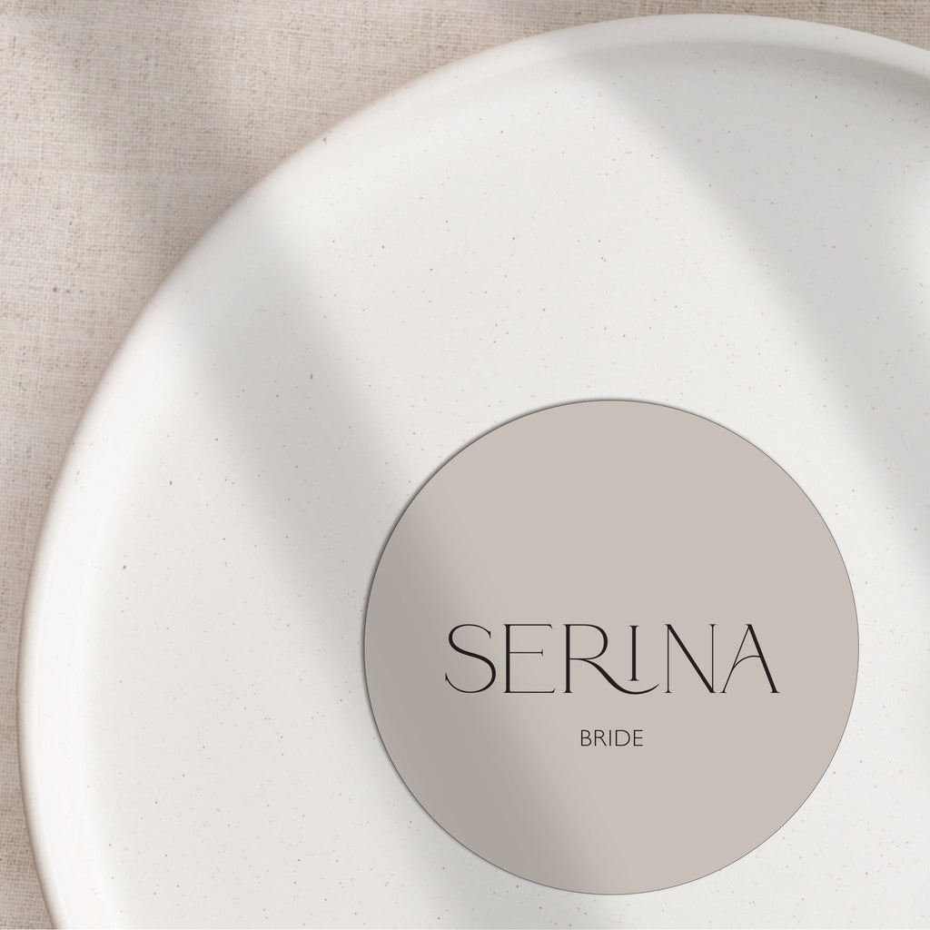 Serina flat place cards