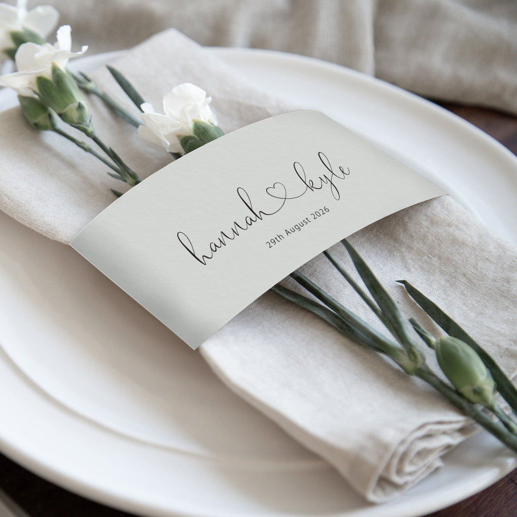 Hannah napkin bands