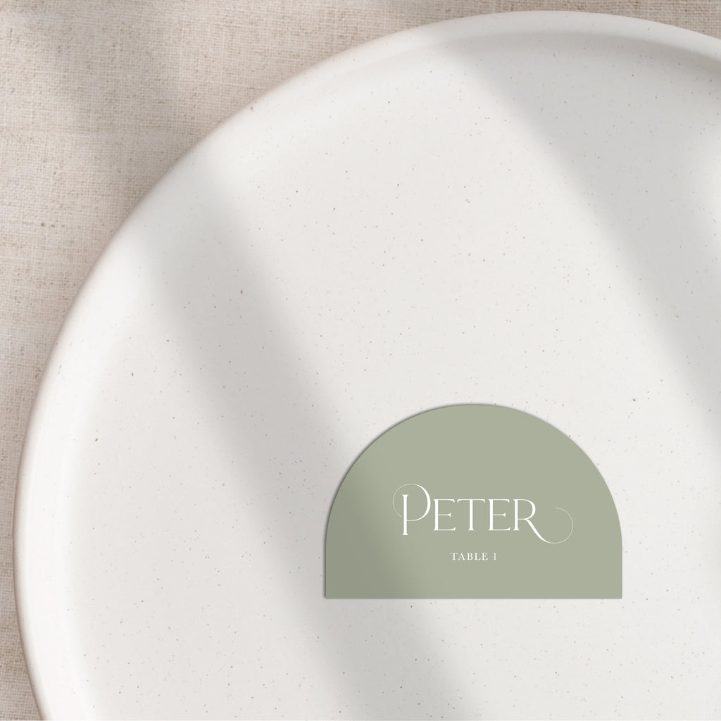 Angela flat place cards