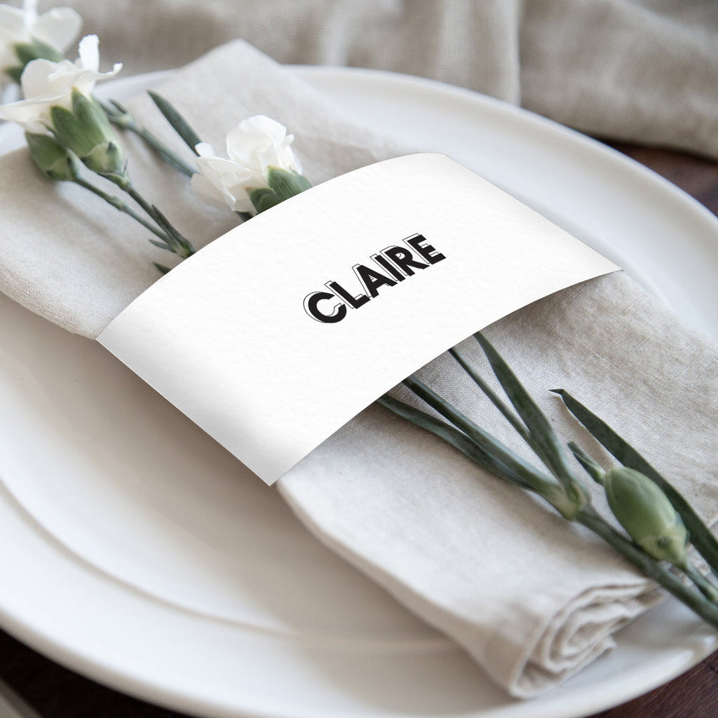 Madison napkin bands
