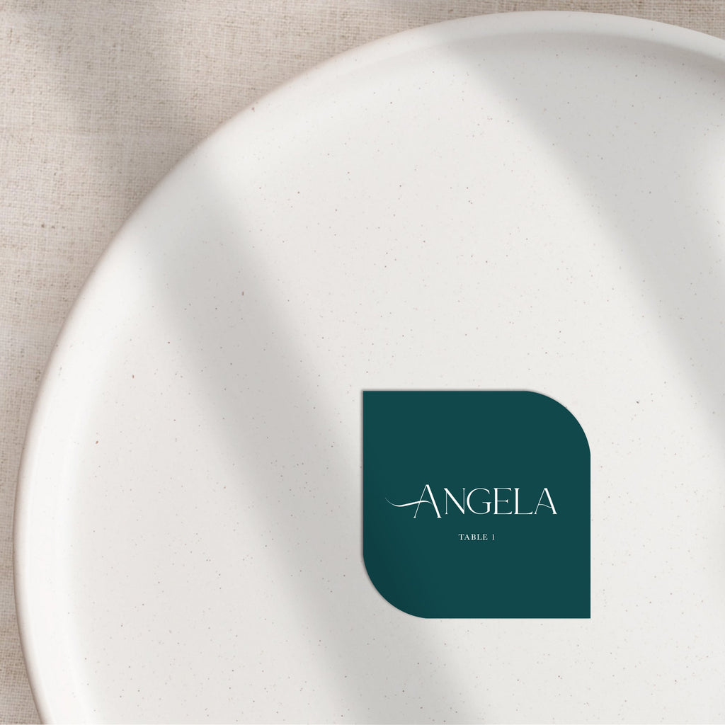 Angela flat place cards
