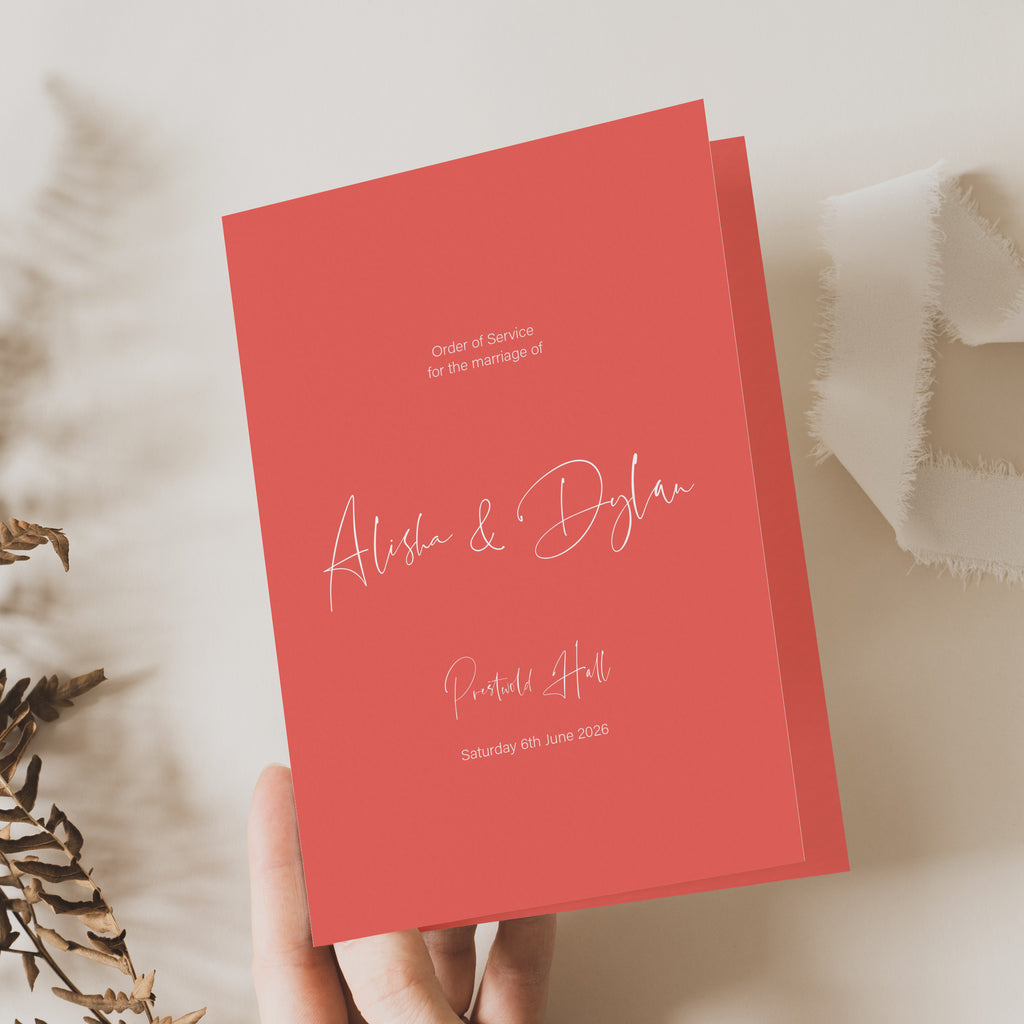 Alisha order of service