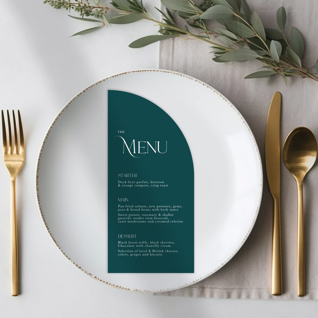 Angela long menu cards