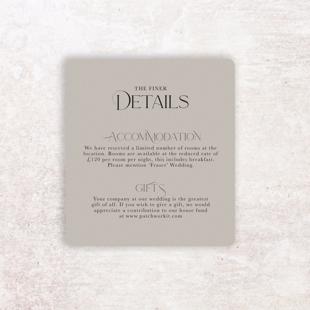 Angela Information card