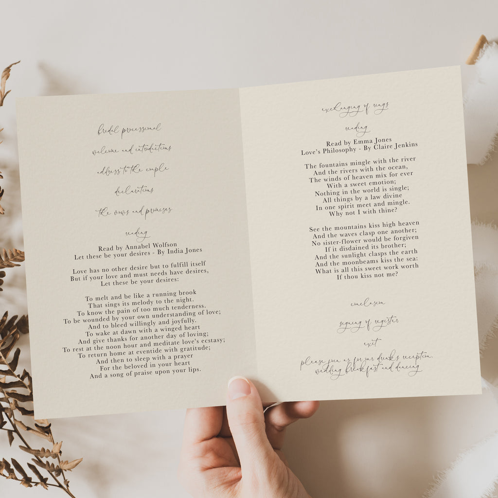 Annabel order of service