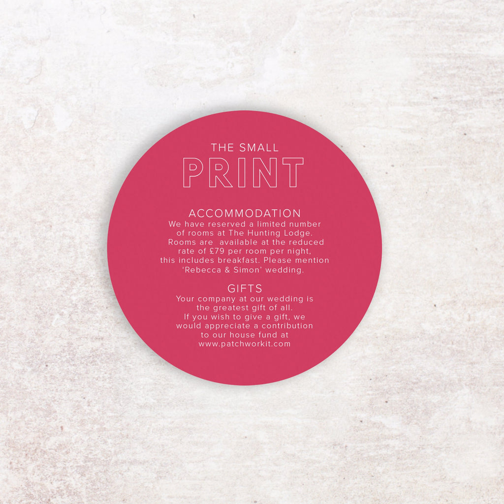 Bold Information card