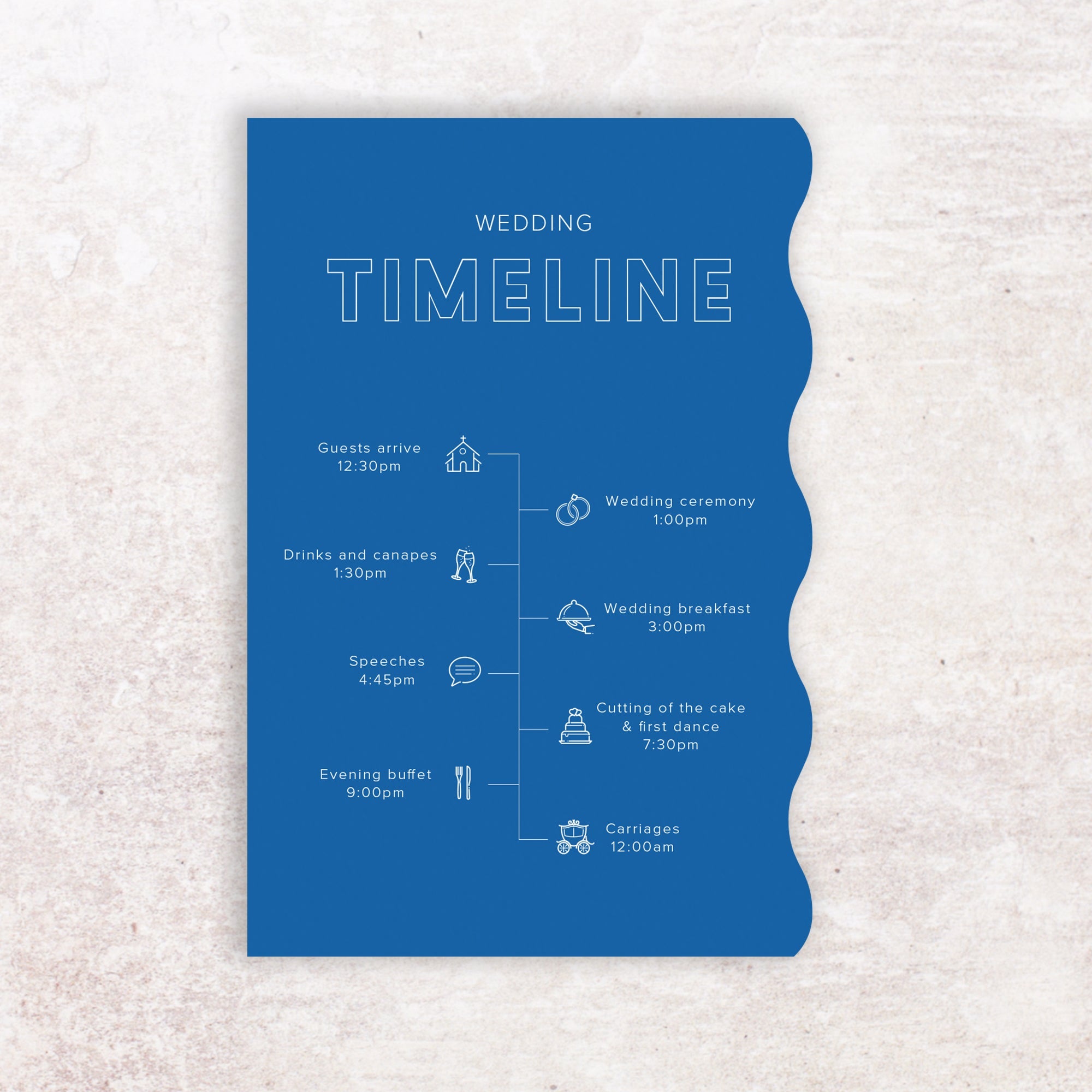 Bold timeline card – NIVI Design