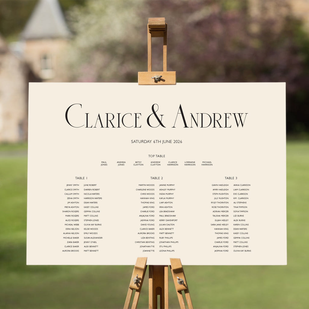 Clarice long table plan