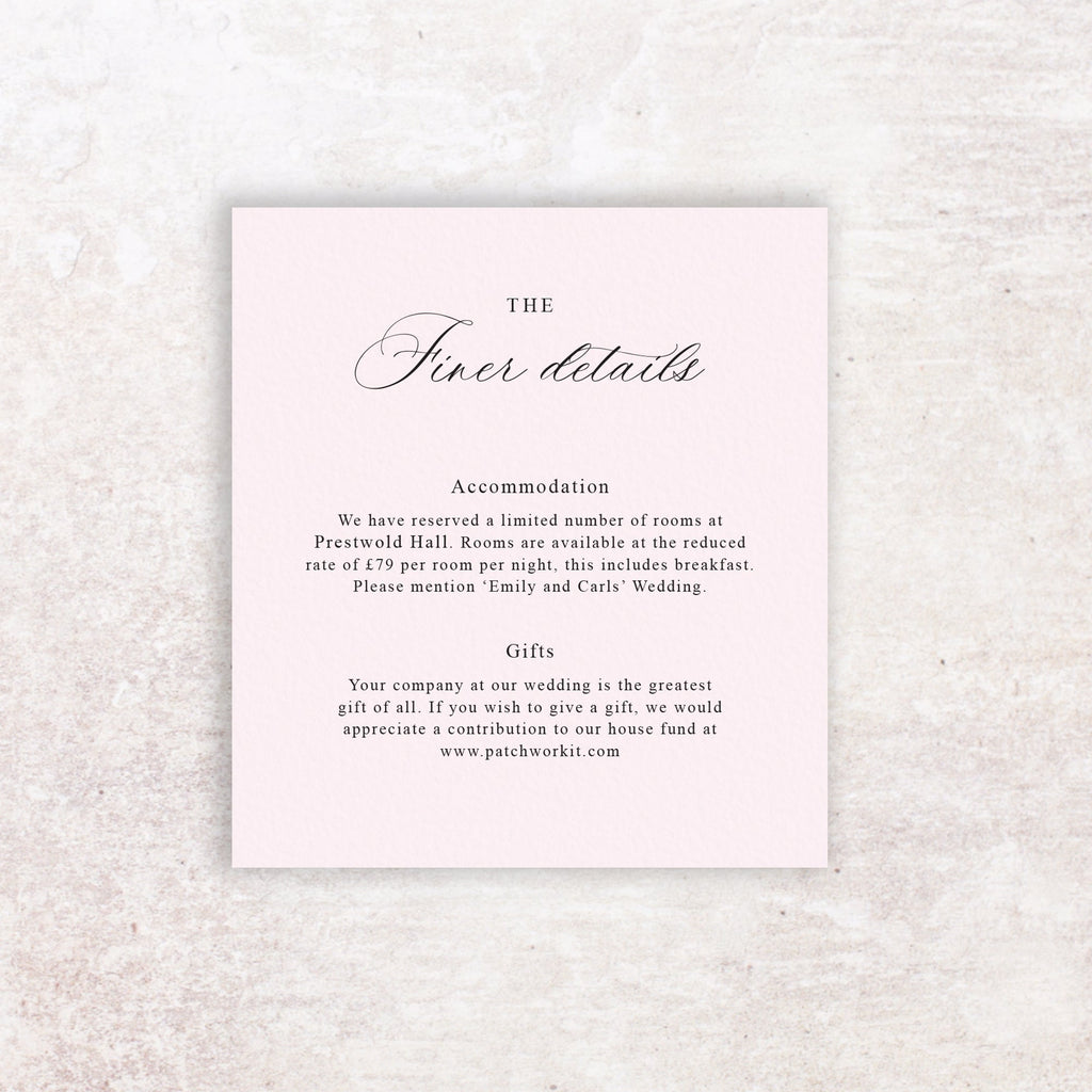 Emily Information card