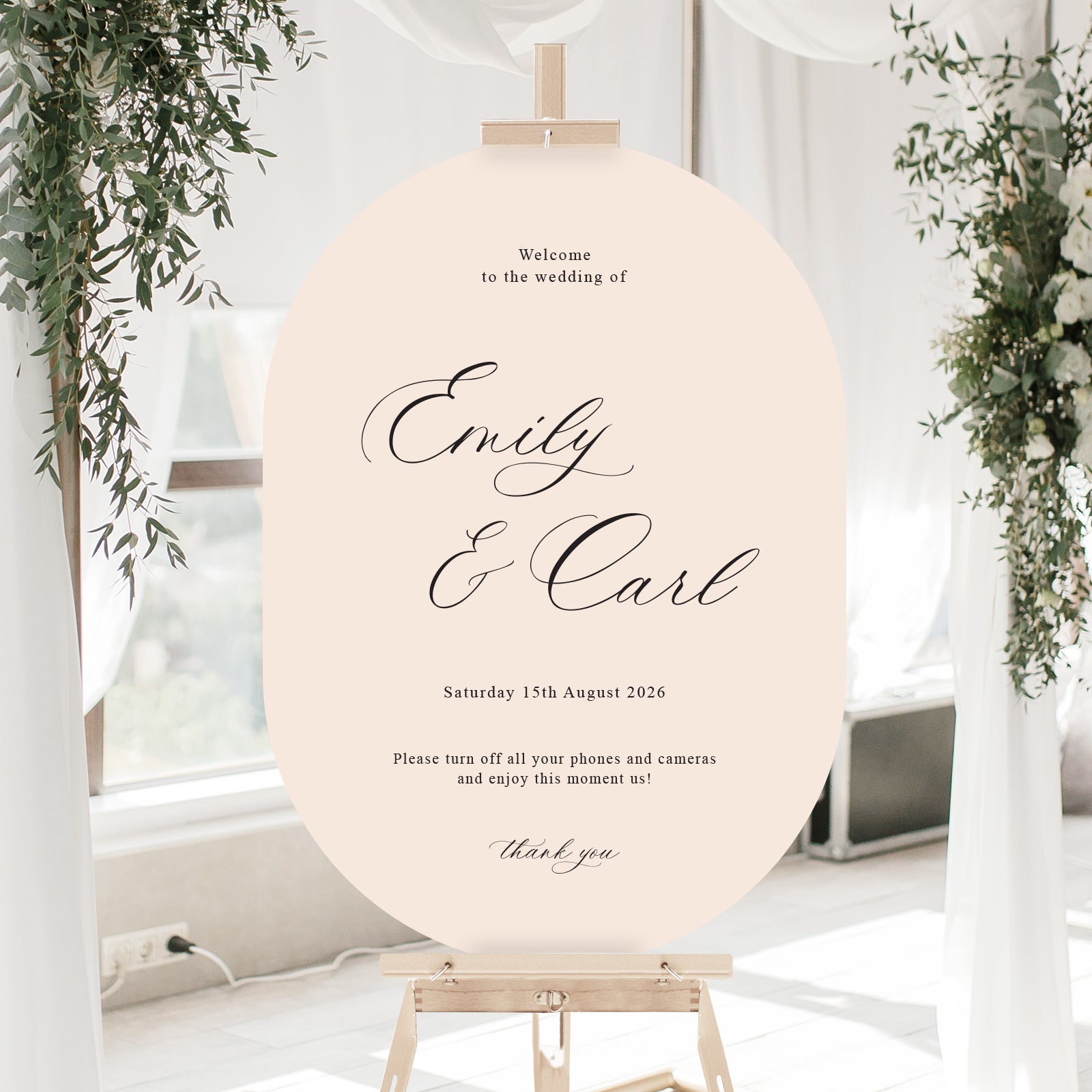 Emily Off Sign Emily no camera welcome sign – NIVI Design