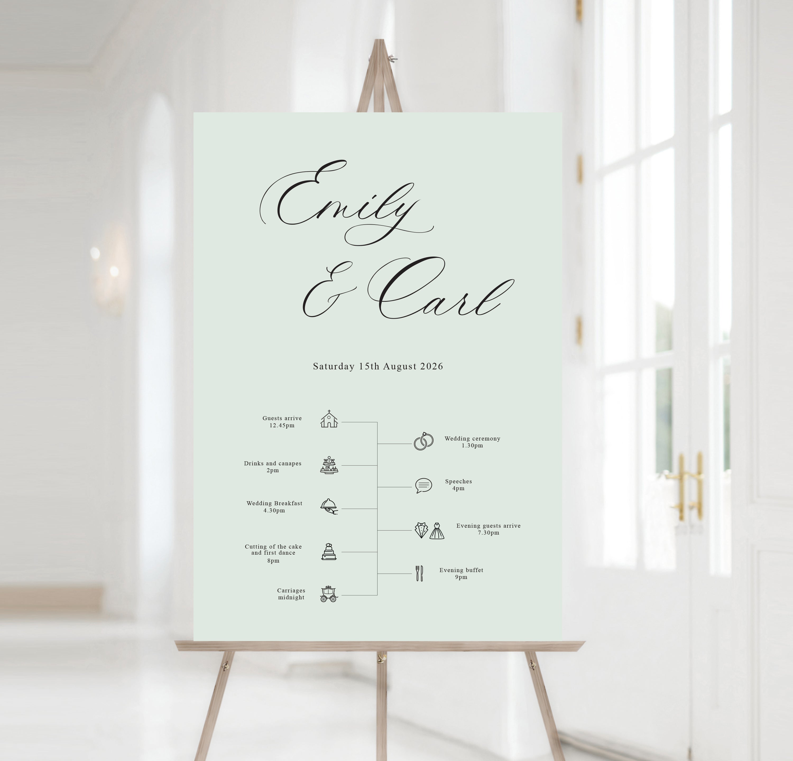 My Timeline Sign Emily timeline sign – NIVI Design