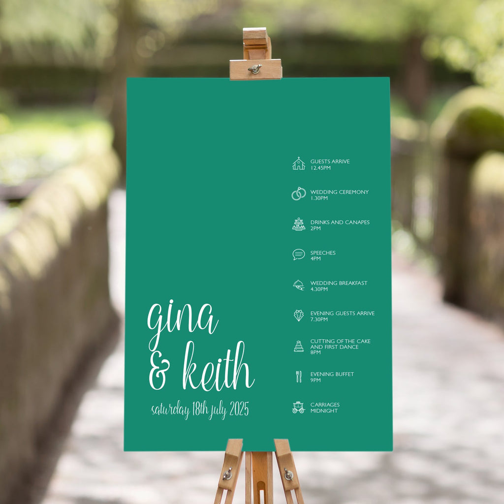 Gina timeline sign