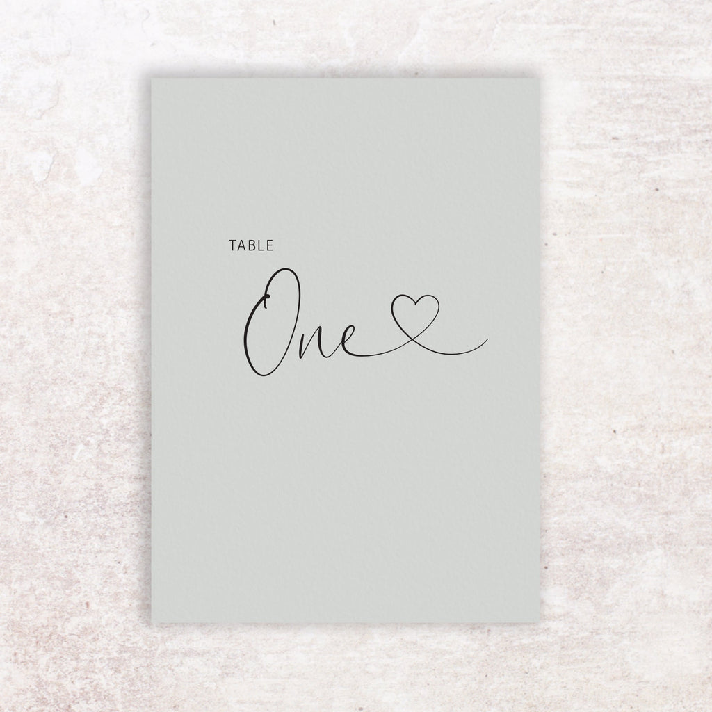 Hannah table numbers
