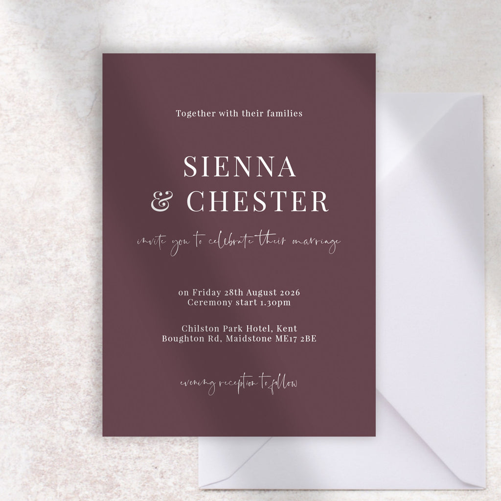 Sienna Invitation