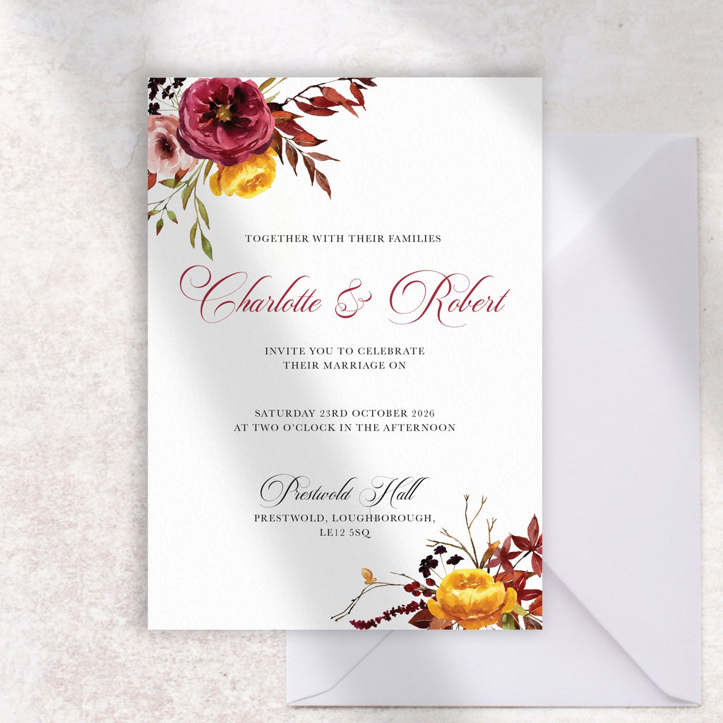 Fall Romantic Invitation