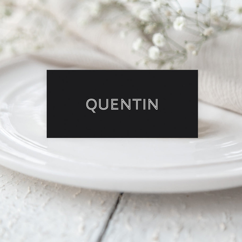 Loveline tentfold place cards