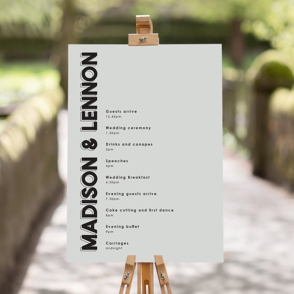 Madison timeline sign