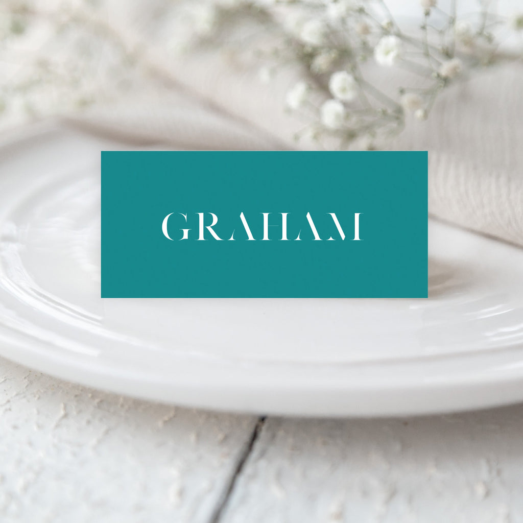 Roselyn tentfold place cards