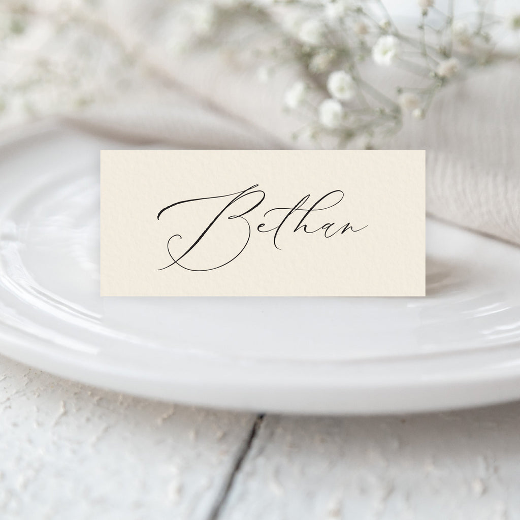 Sophia tentfold place cards