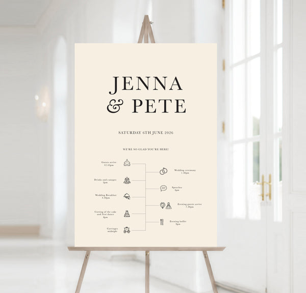 Willow timeline sign – NIVI Design