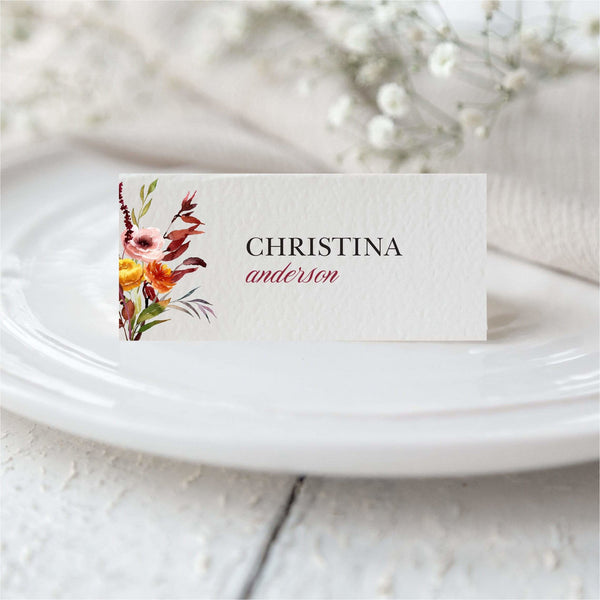 Autumn Fall Place Card – NIVI Design