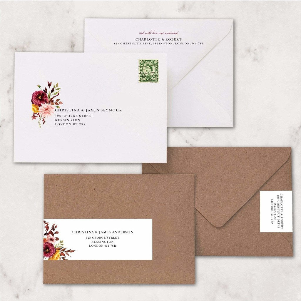 Autumn Fall Wedding Invitation NIVI Design