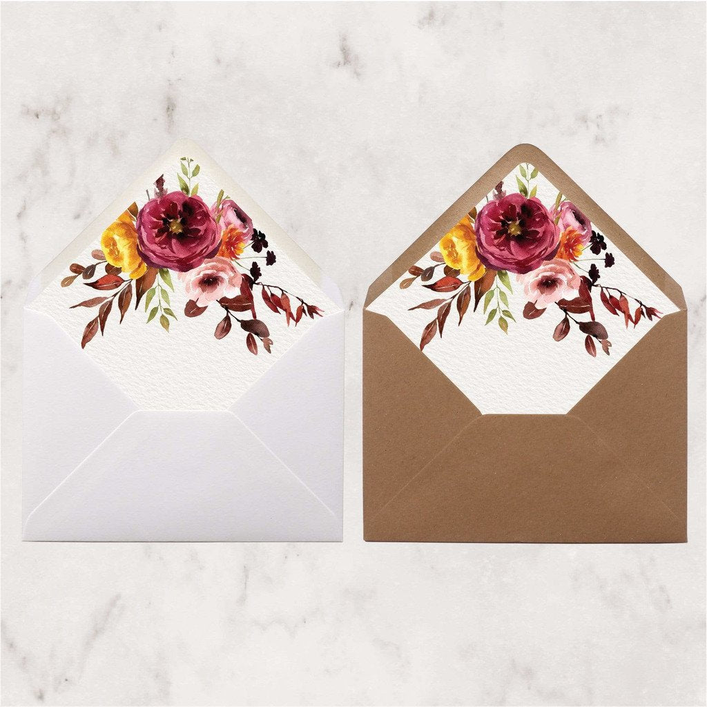 Autumn Fall Wedding Invitation NIVI Design