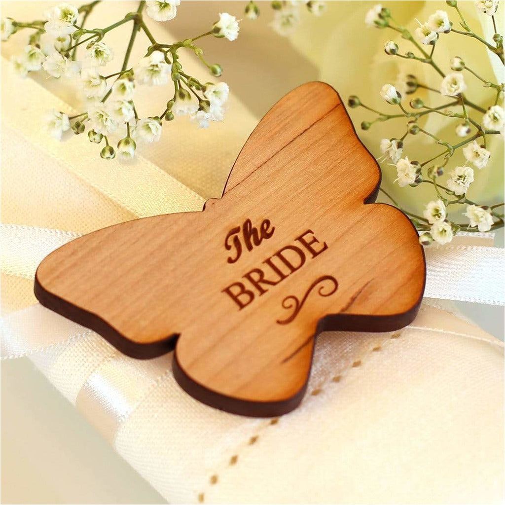 Butterfly wooden wedding place names NiVi Design