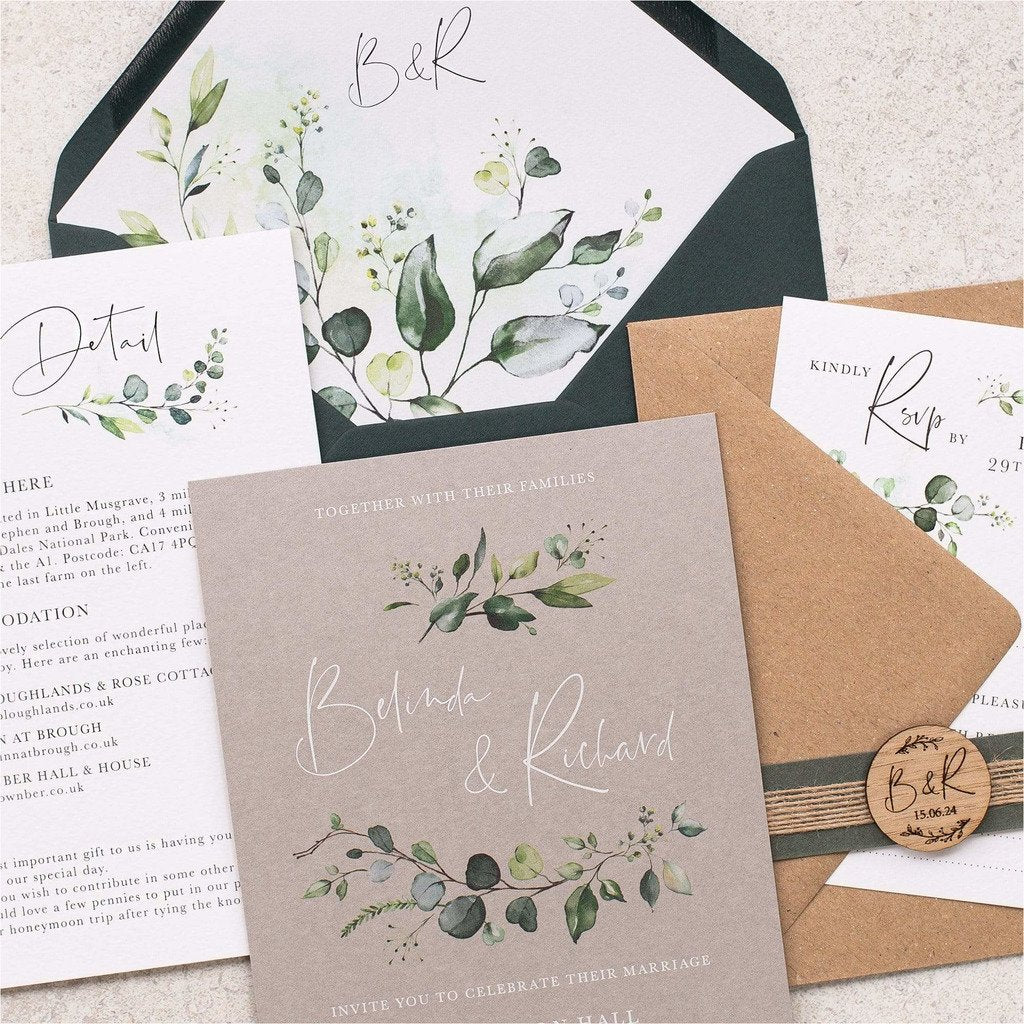 Evergreen Wedding Invitation NIVI Design