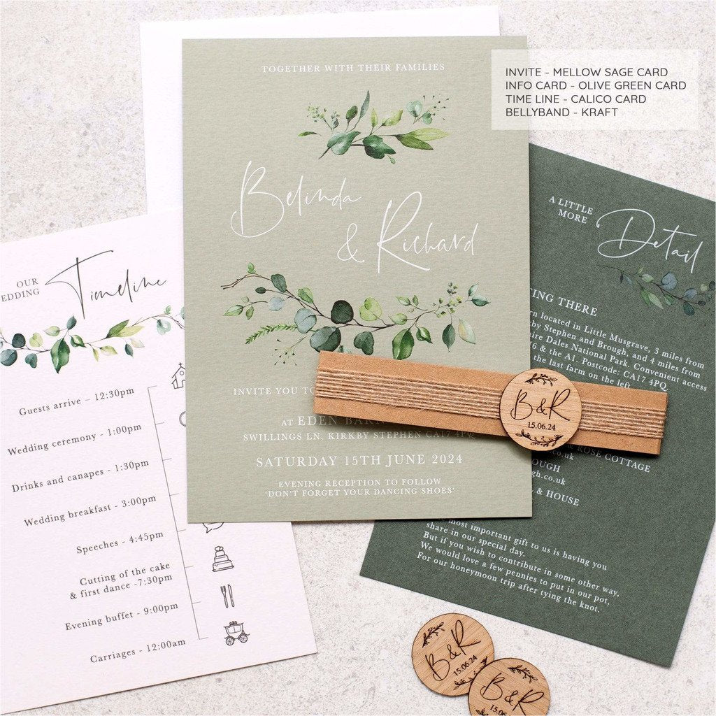 Evergreen Wedding Invitation NIVI Design