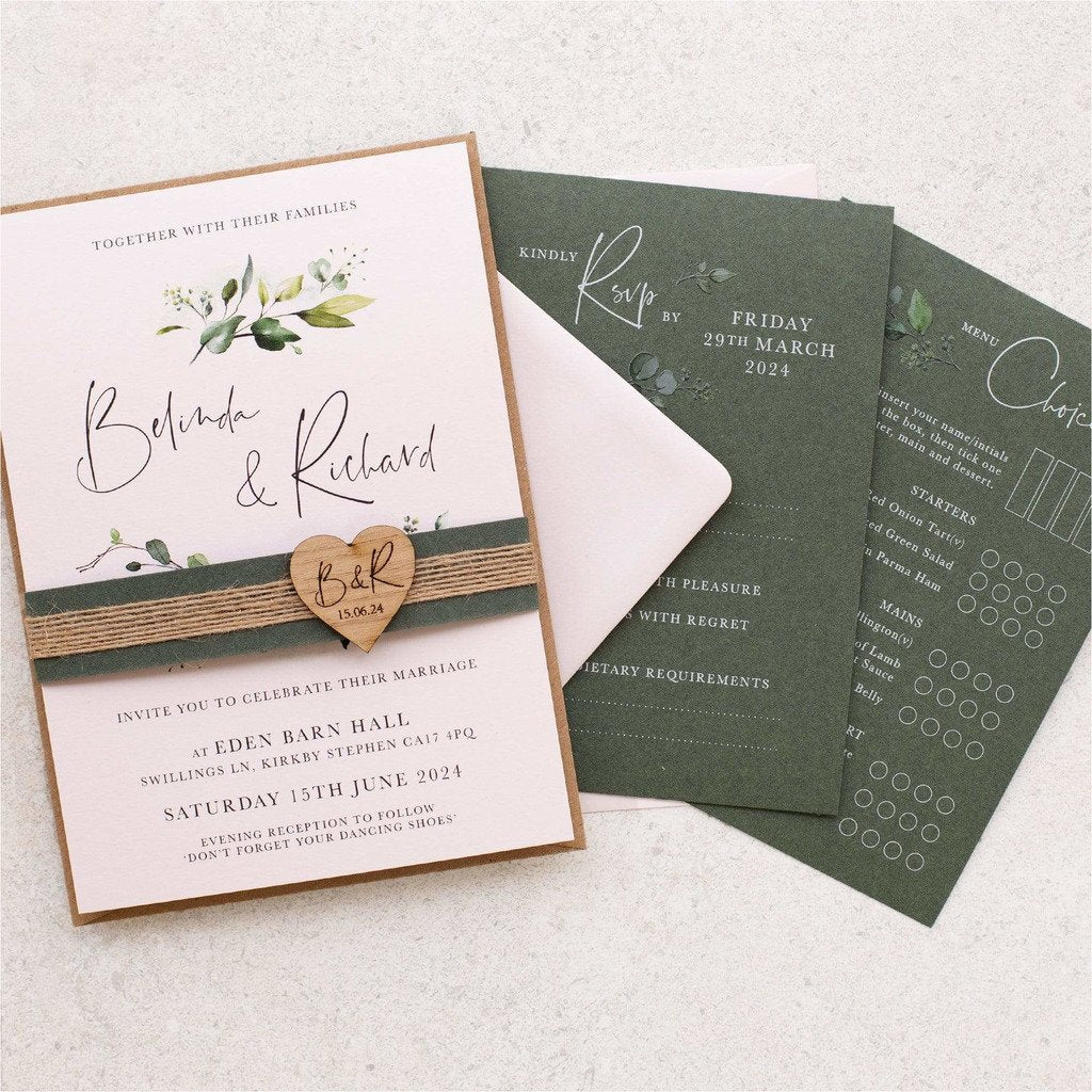 Evergreen Wedding Invitation NIVI Design