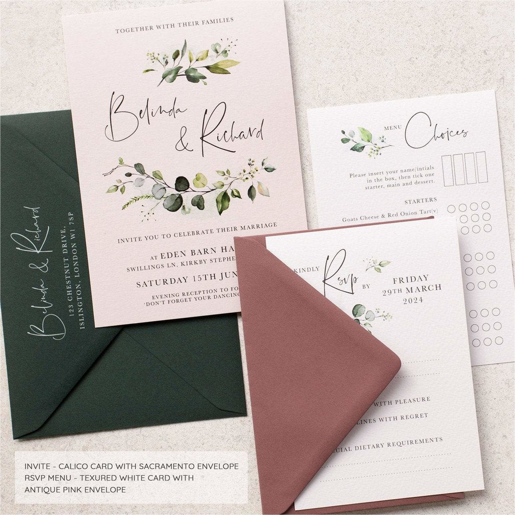 Evergreen Wedding Invitation NIVI Design