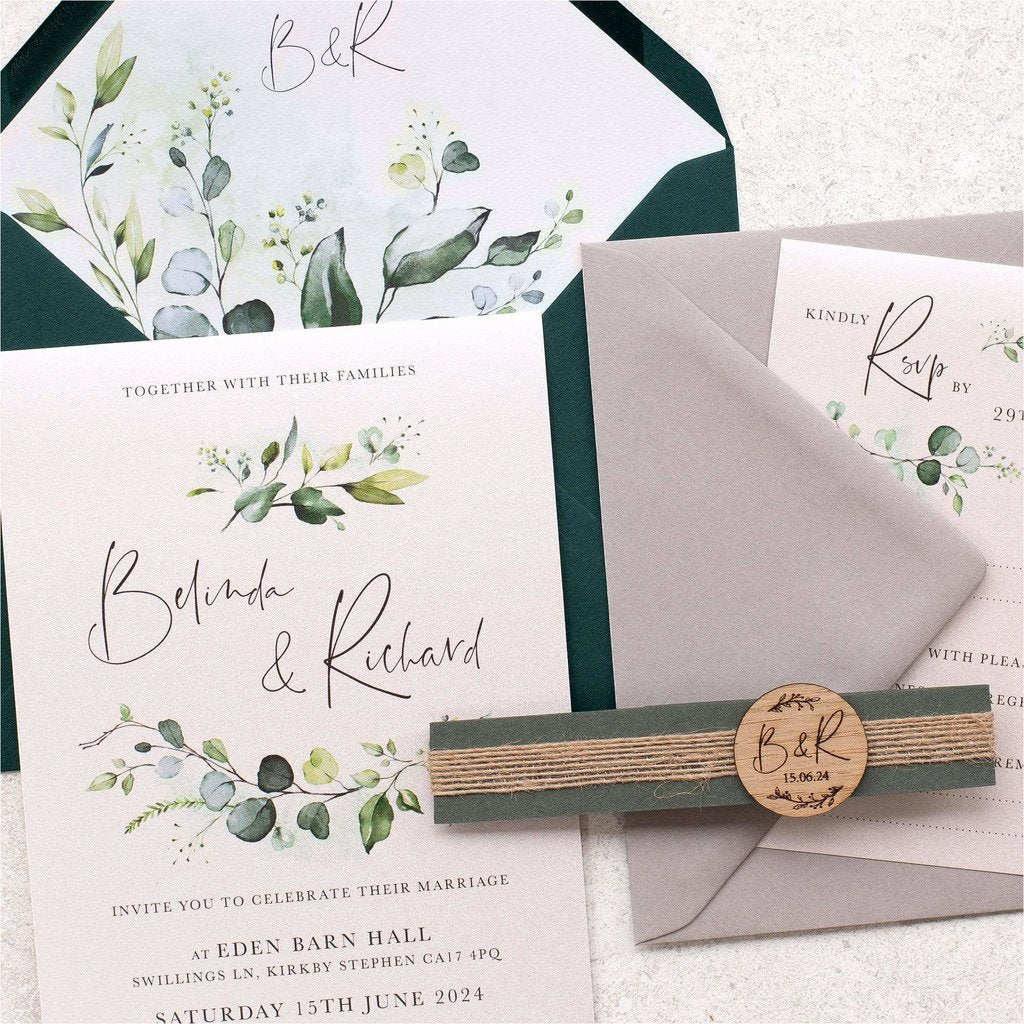 Evergreen Wedding Invitation NIVI Design