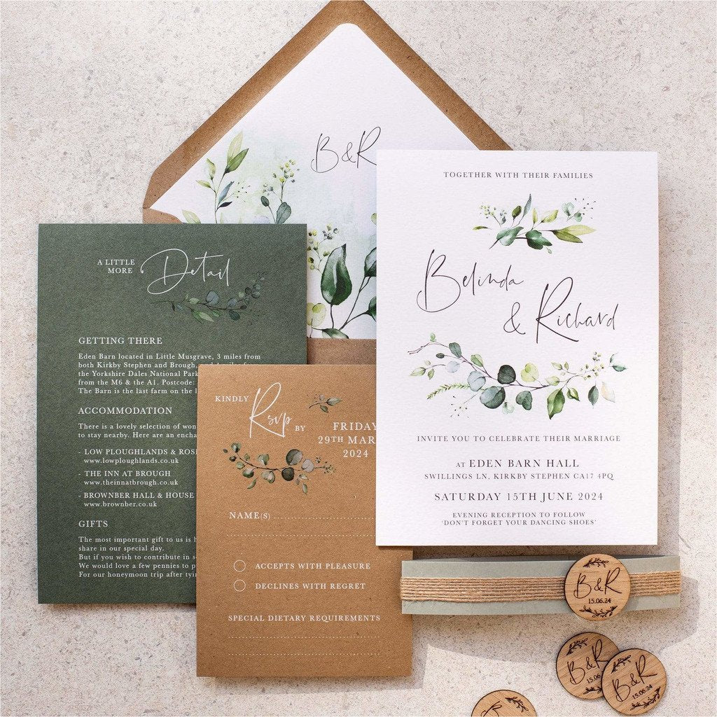 Evergreen Wedding Invitation NIVI Design