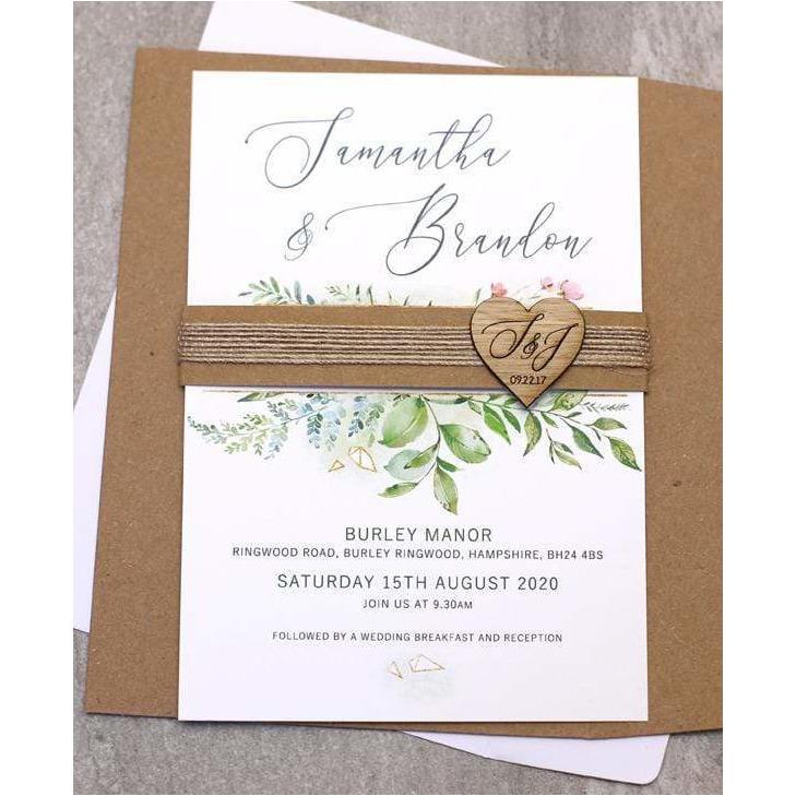 Foliage Wedding Invitation NIVI Design