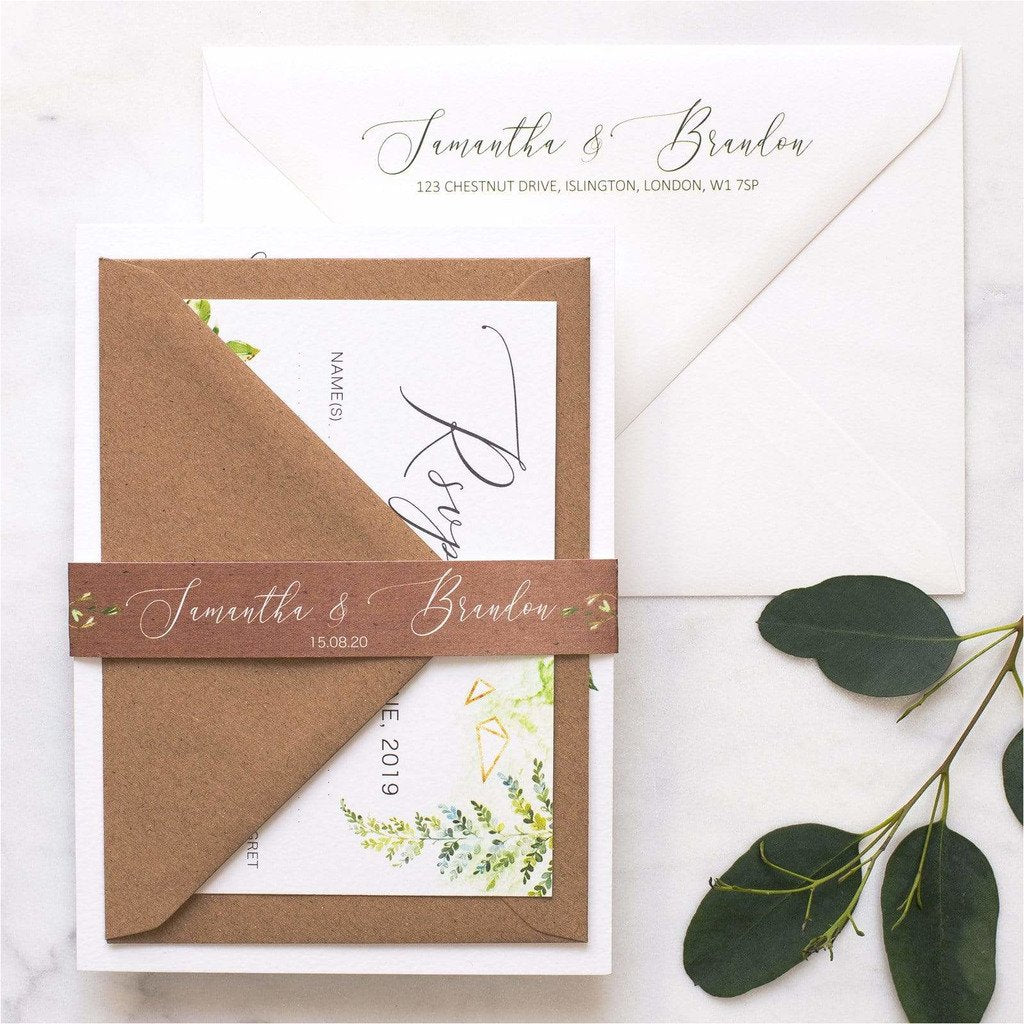 Foliage Wedding Invitation NIVI Design