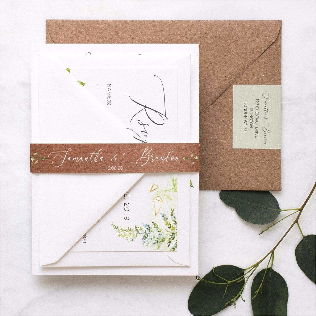 Foliage Wedding Invitation NIVI Design