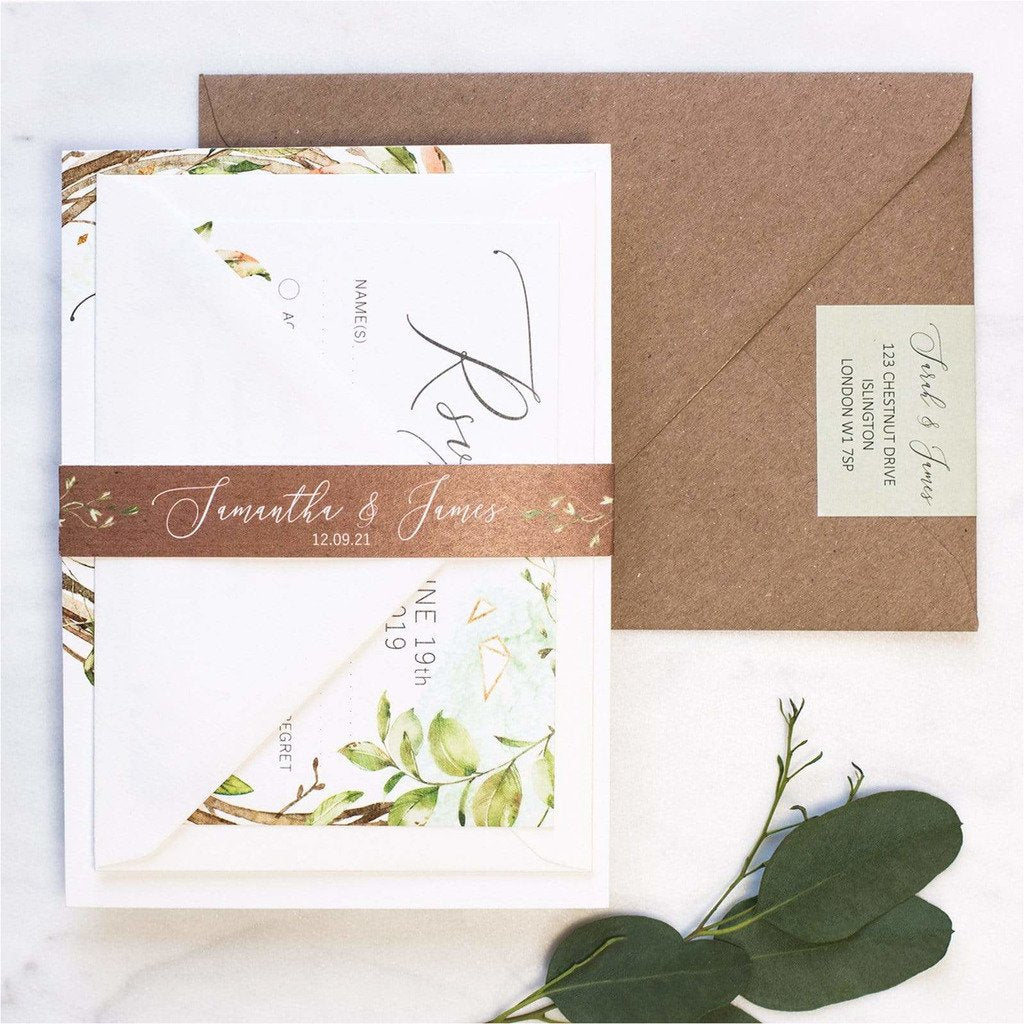 Foliage Wedding Invitation NIVI Design