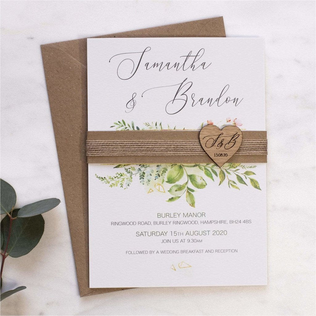 Foliage Wedding Invitation NIVI Design