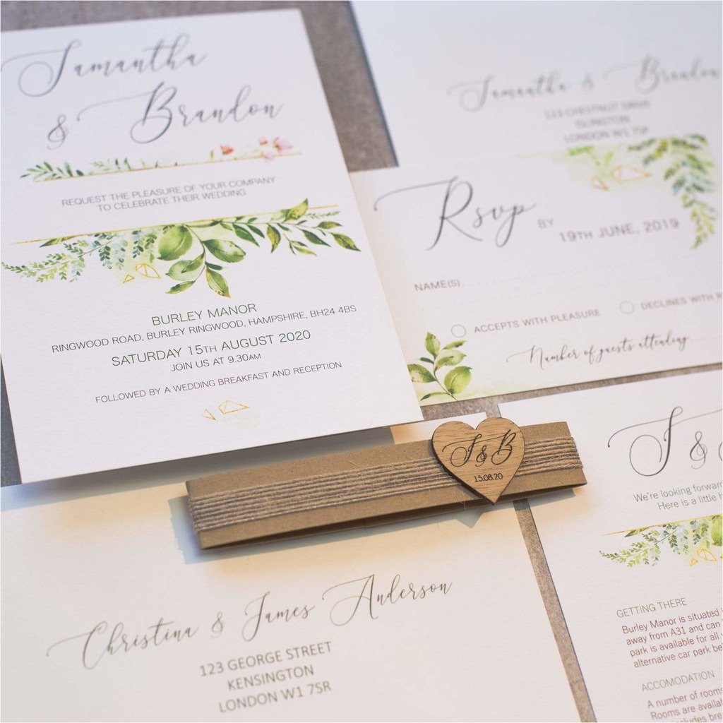 Foliage Wedding Invitation NIVI Design