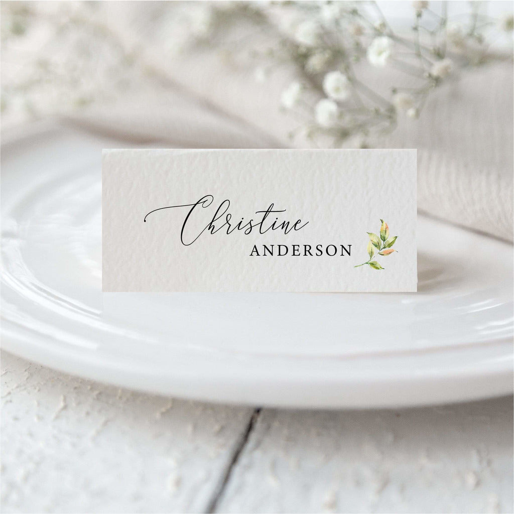 Leaf Place Card NIVI Design