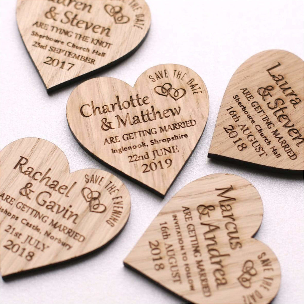 Wooden Save The Date Magnets NiVi Design