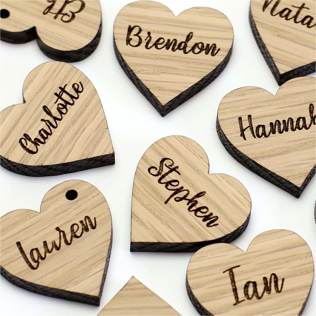 Wooden wedding favour tags NIVI Design
