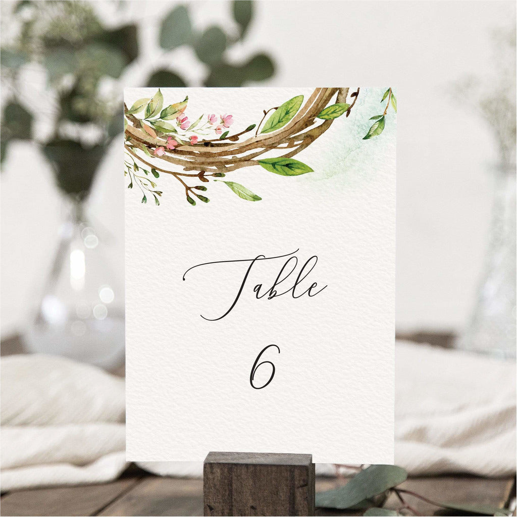 Wreath Table Numbers NIVI Design